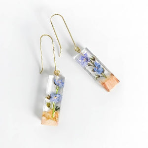 Forget Me Not Palo Santo Remembrance Earrings