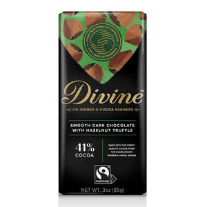 Divine Dark Chocolate Hazelnut Truffle