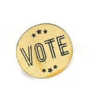 Vote Brass Pins