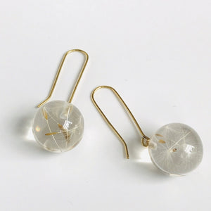 Botanical Mini Dandelion Sphere Earrings